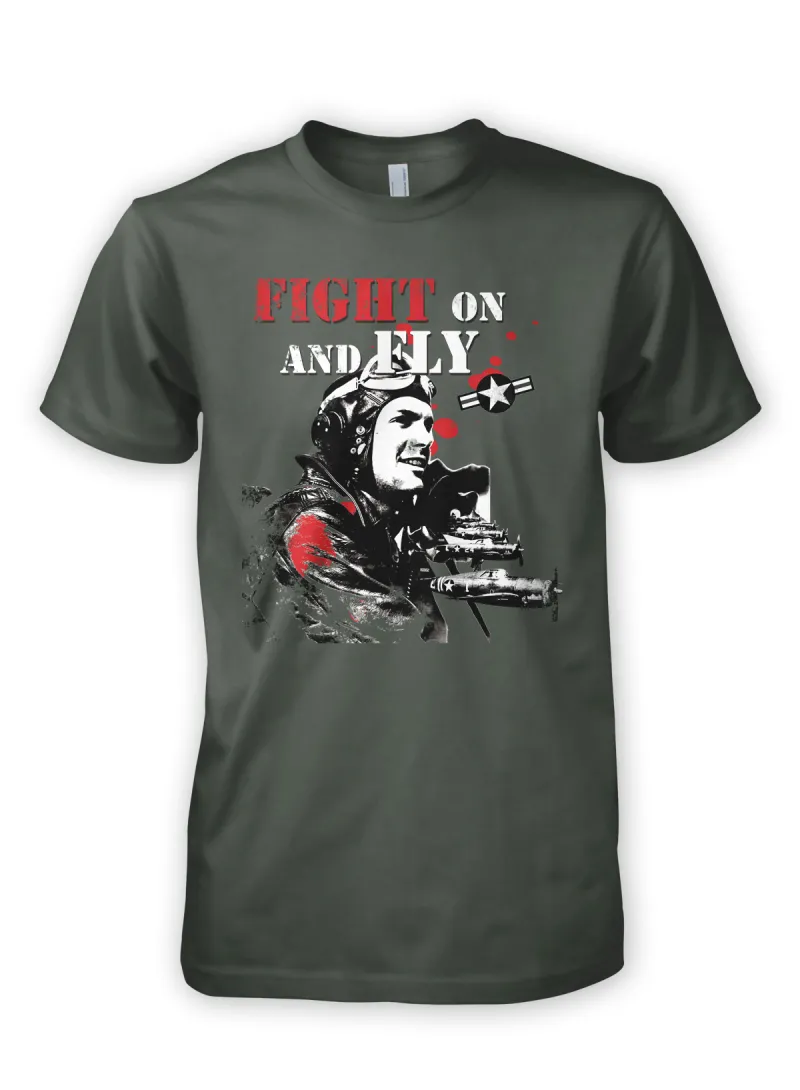 Fight On and Fly – Retro Pilot T-Shirt for Men & Women