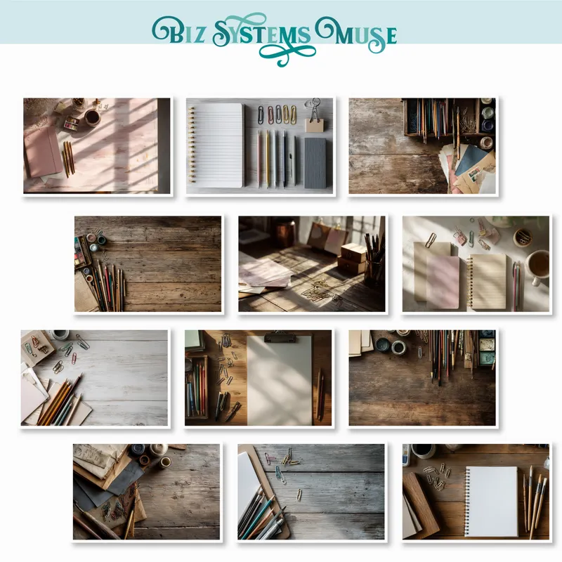 Stock Photo Set - Artists Desk