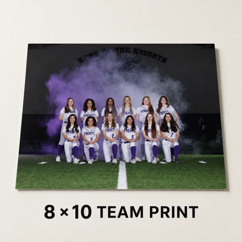 One 8x10 Team Photo