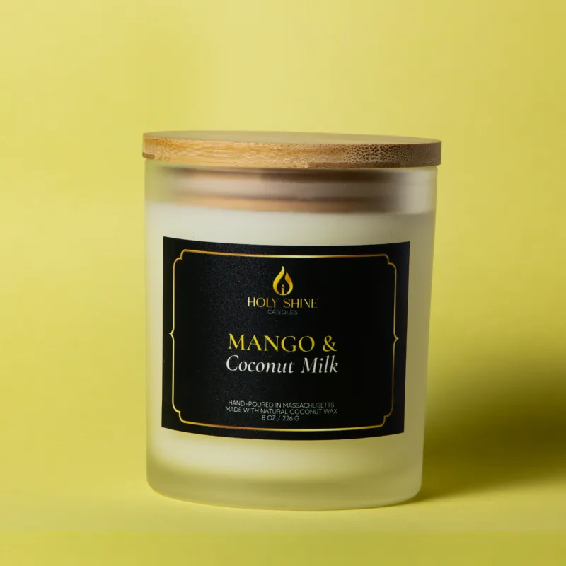 8 Oz Mango & Coconut Milk Luxury Scented Candle
