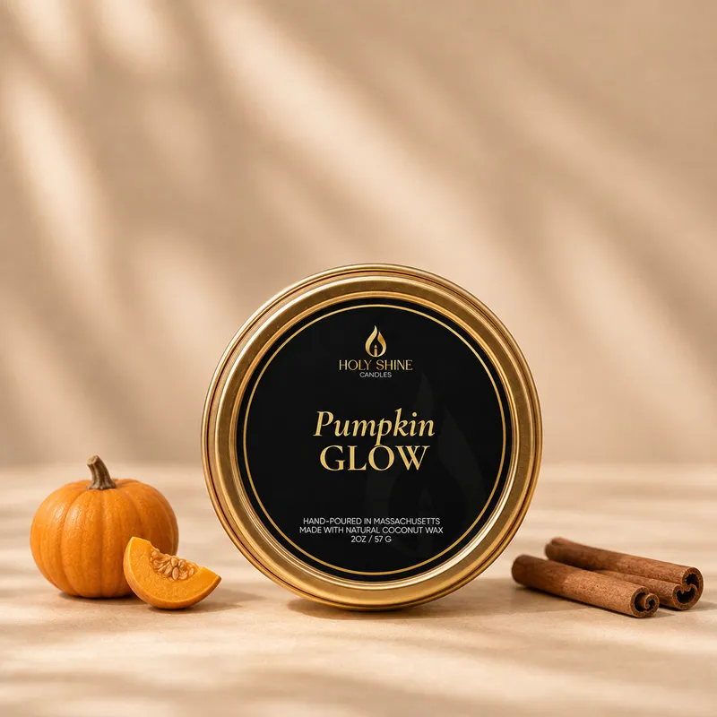 Pumpkin Glow Luxury Travel Tin Candle