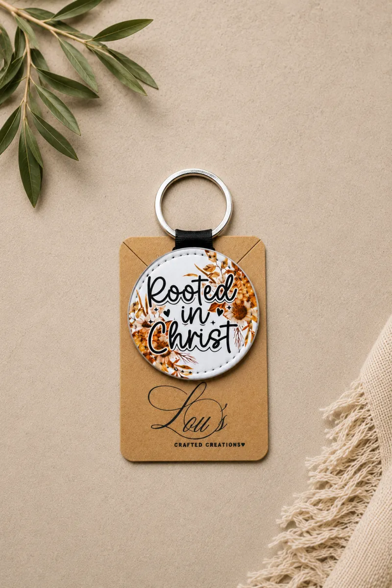 Rooted In Christ - Sublimation Keychain