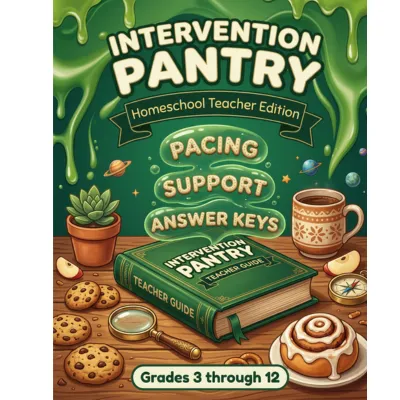 INTERVENTION PANTRY™ HOMESCHOOL TEACHER EDITION 