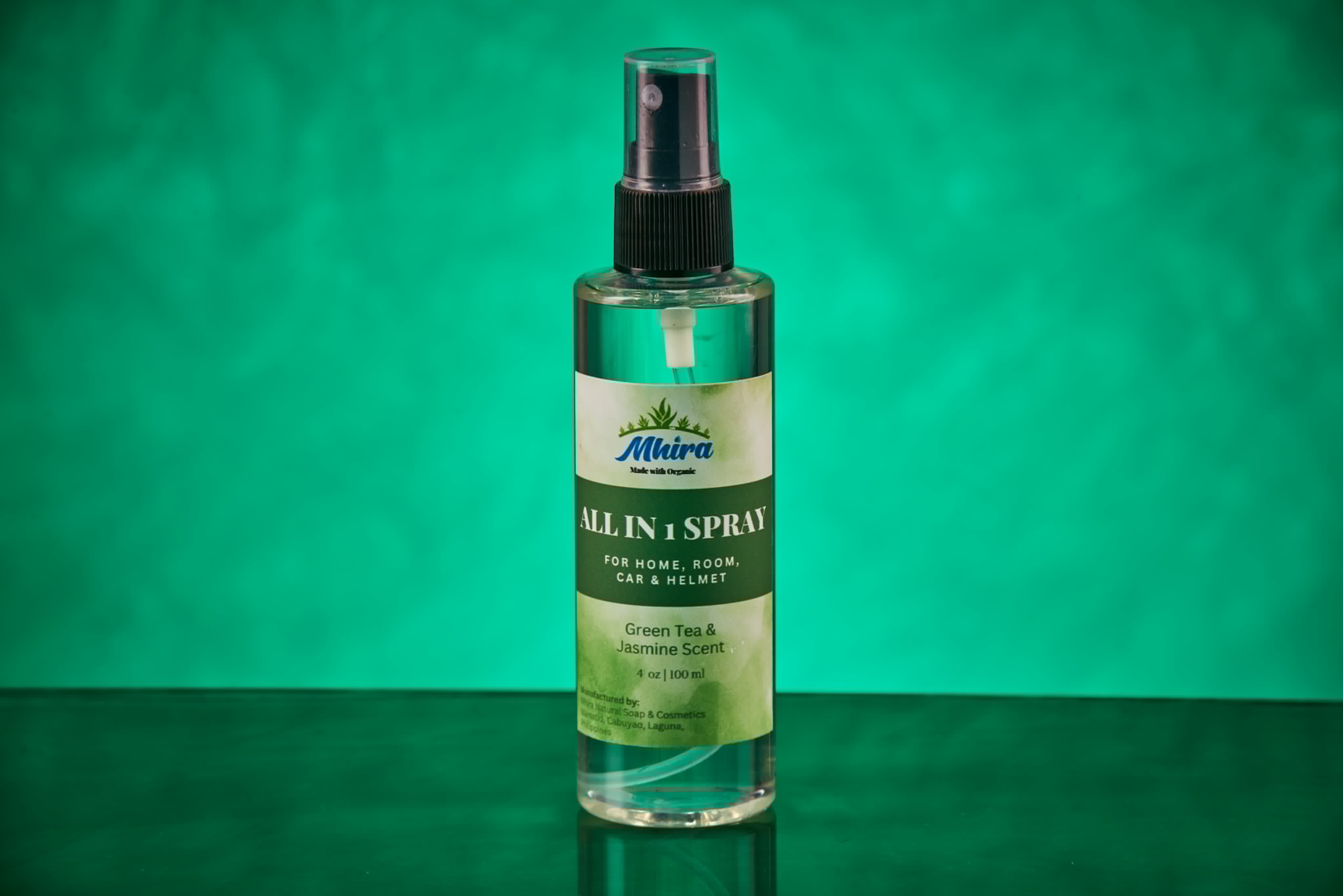 All-in-1 Spray for car, room, & helmet (Green tea & Jasmine)