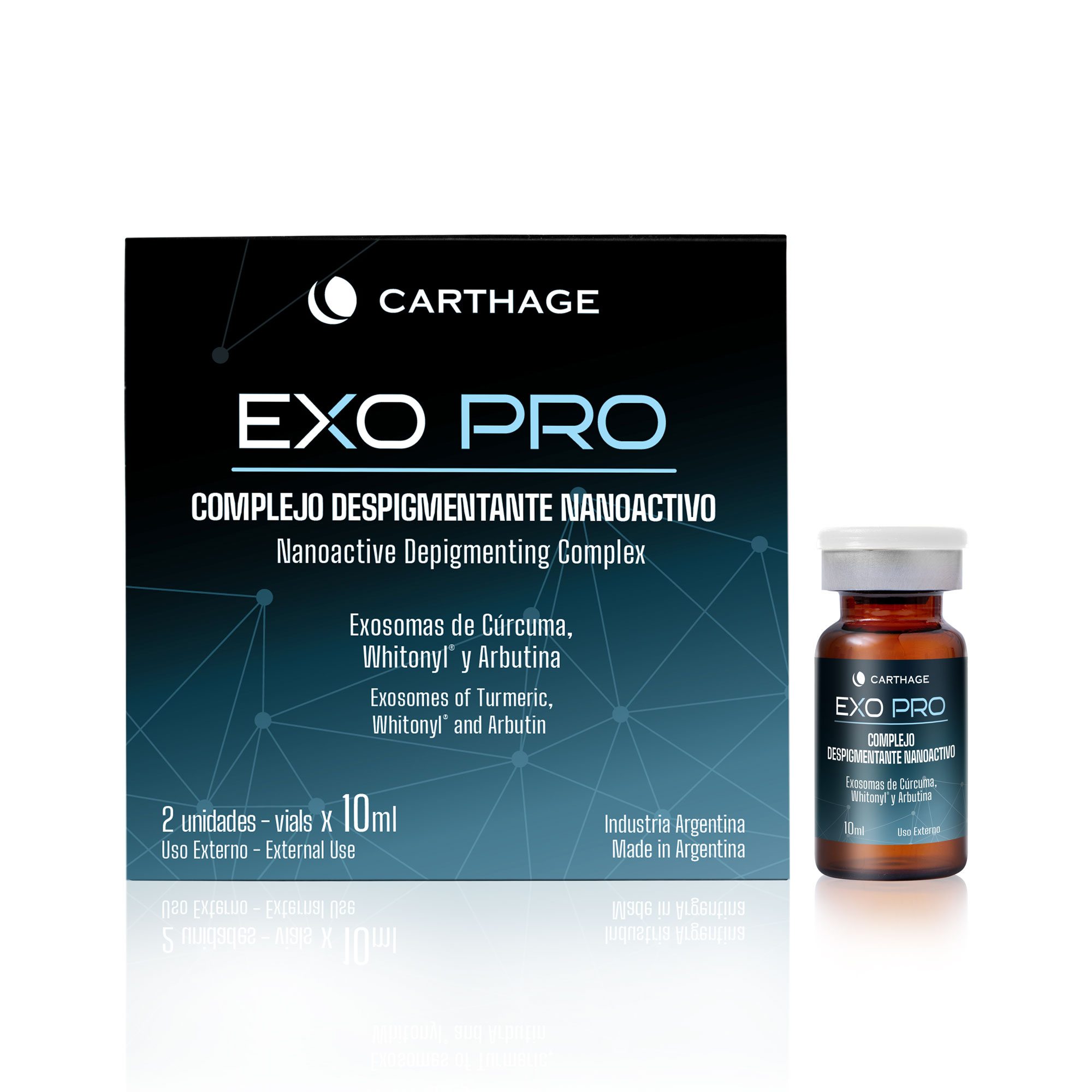 CARTHAGE EXOSOMAS DESPIGMENTANTE X 2 UNI DE 10 ML - EXOSOMA - CARTHAGE