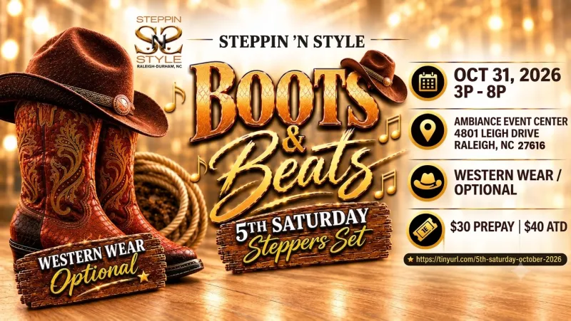 Boots & Beats – 5th Saturday Steppers October 2026 Set