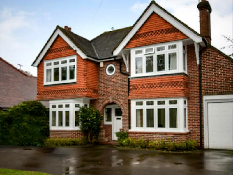 Front of a detached house in Earley
