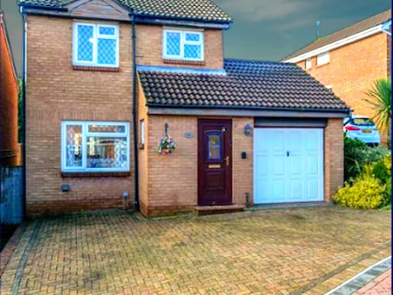 Front of a detached house in Earley