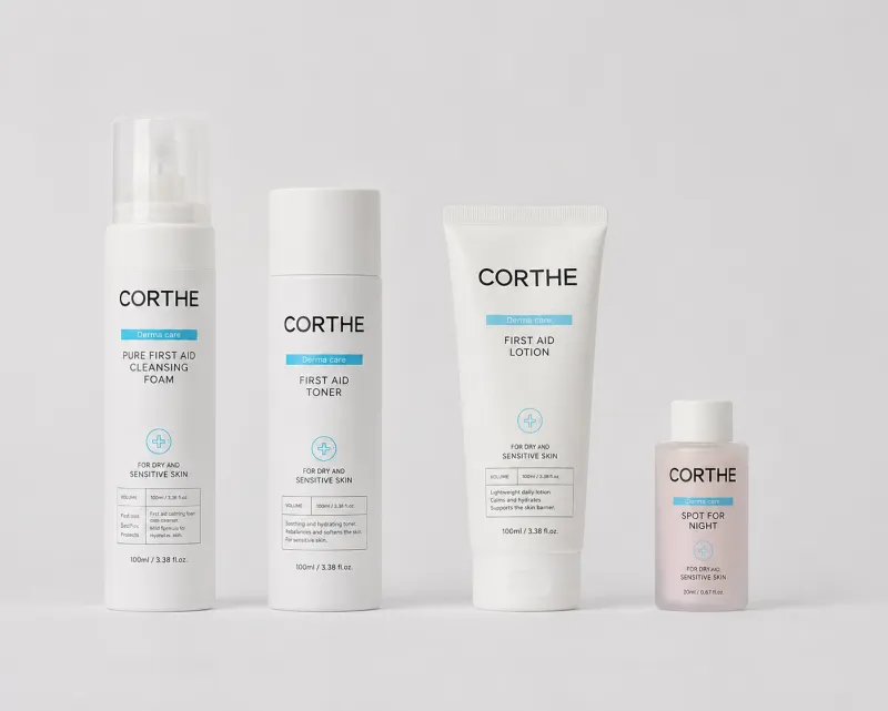 Corthe First Aid Dry + Sensitive Acne Collection