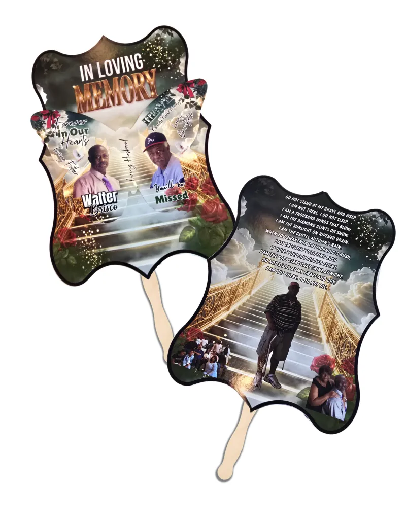 3D Memorial Butterfly Fan