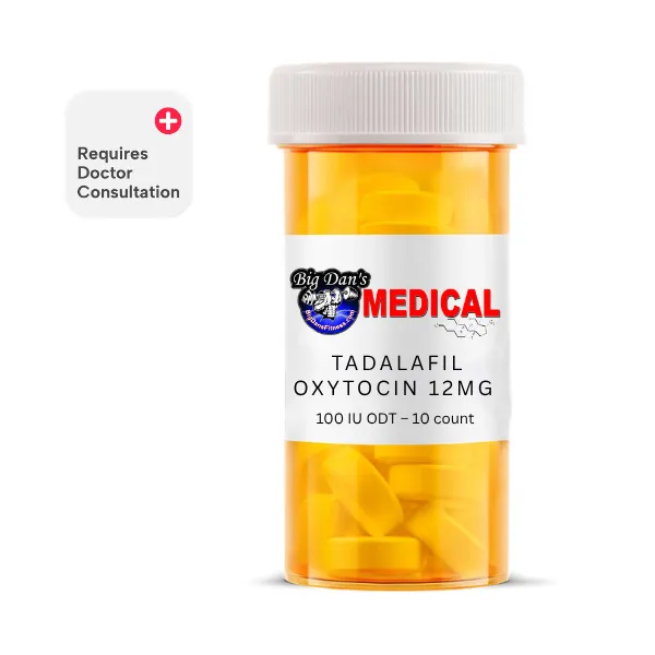 Tadalafil/Oxytocin 12mg/100 IU ODT - 10 Count