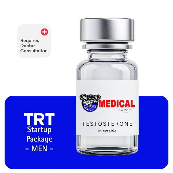 TRT Men's Startup Package 60 days (Consult, Labs, Cypionate 200mg/mL 10mL + Anastrozole 24×1mg)