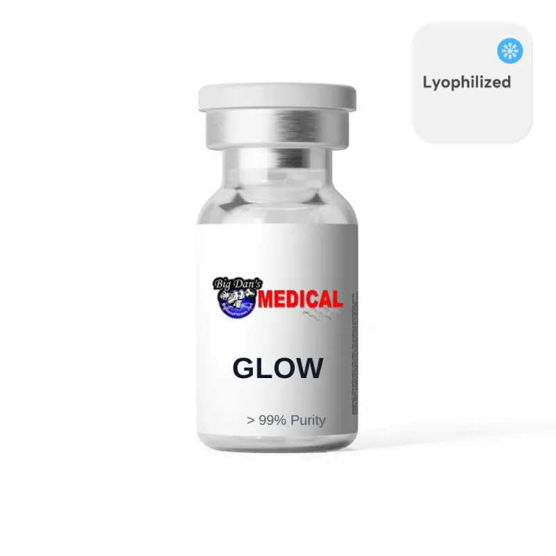 GLOW (BPC-157 / GHK-CU / TB-500)10mg/50mg/10mg/mL (3mL) - Lyophilized