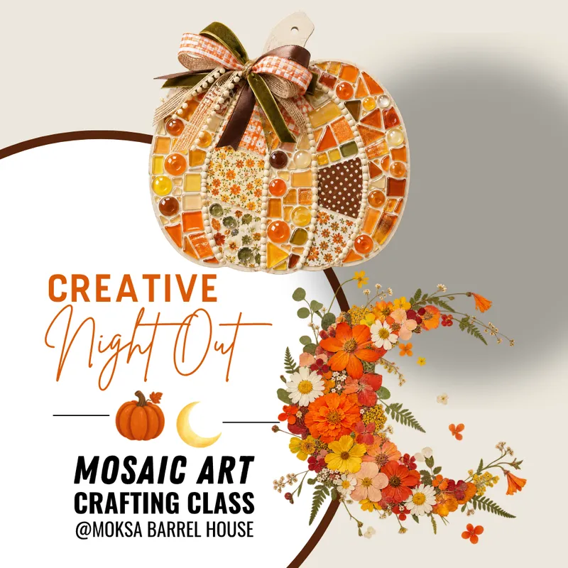 Creative Pumpkin Mosaic Craft Workshop | Oct. 29 & Nov. 19