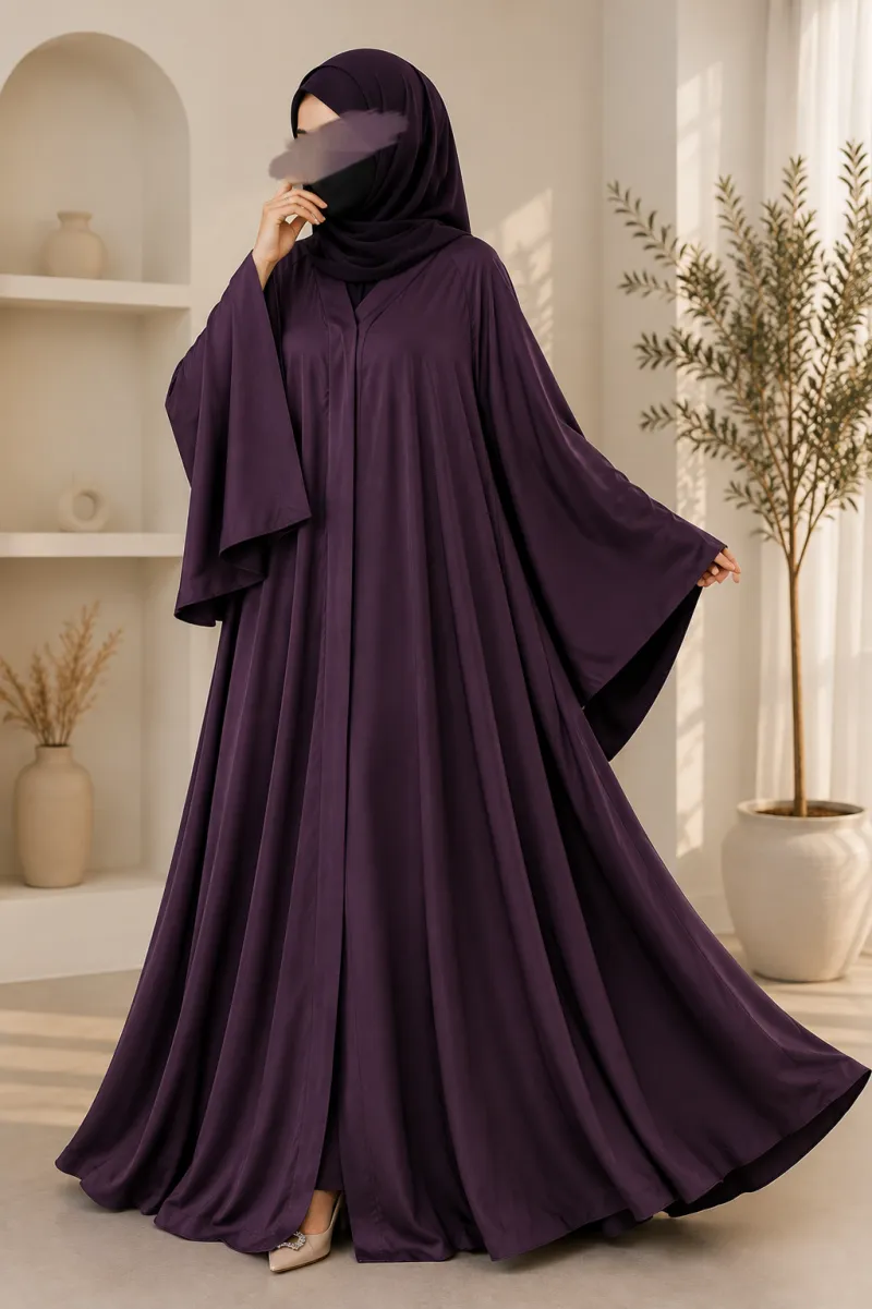 Purple - Umbrella style abaya