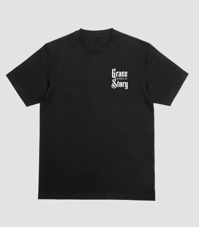 Black Size 2XL“Grace Rewrote My Story” T-Shirt 