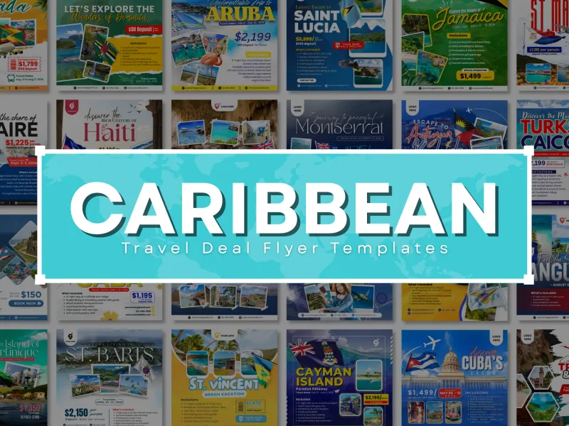 Set 1: Carribean Travel Deal Templates