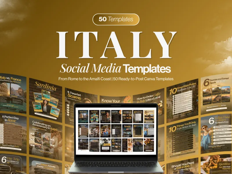 Italy Social Media Templates