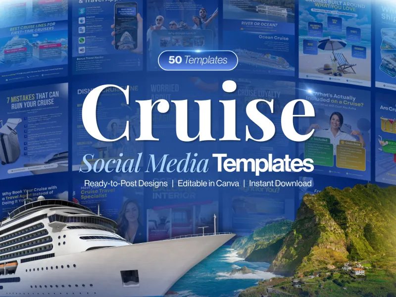 Cruise Social Media Templates