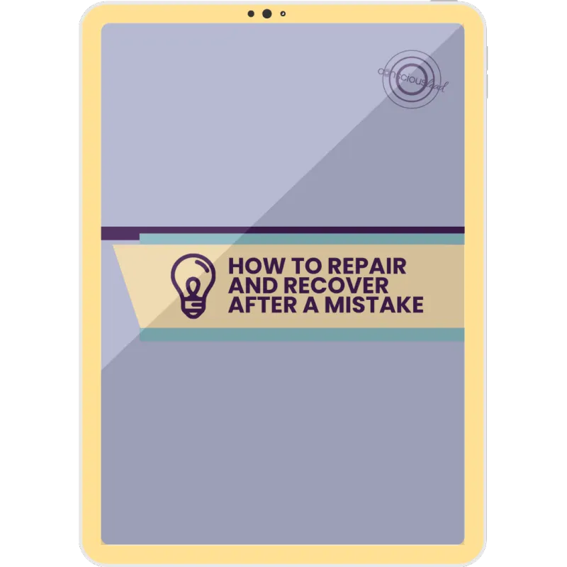How to Repair and Recover After a Mistake