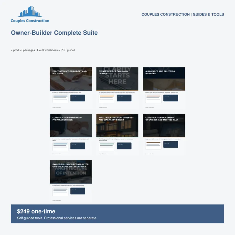 Owner-Builder Complete Suite