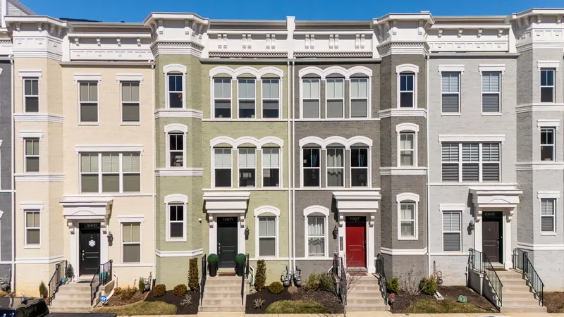 Row of townhomes