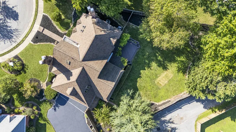 Top-down view of a home