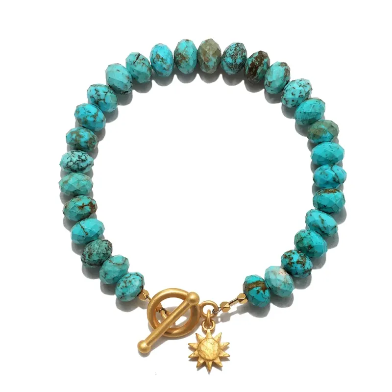 Satya Jewelry Turquoise Howlite Toggle Bracelet