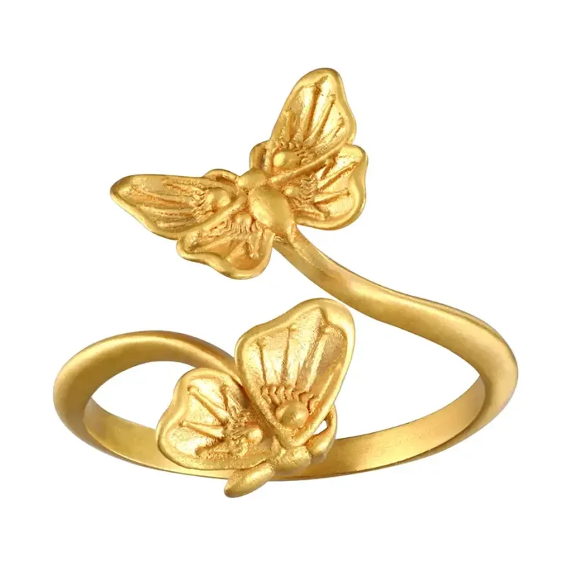 Satya Jewelry Freedom to Soar Adjustable Butterfly Ring