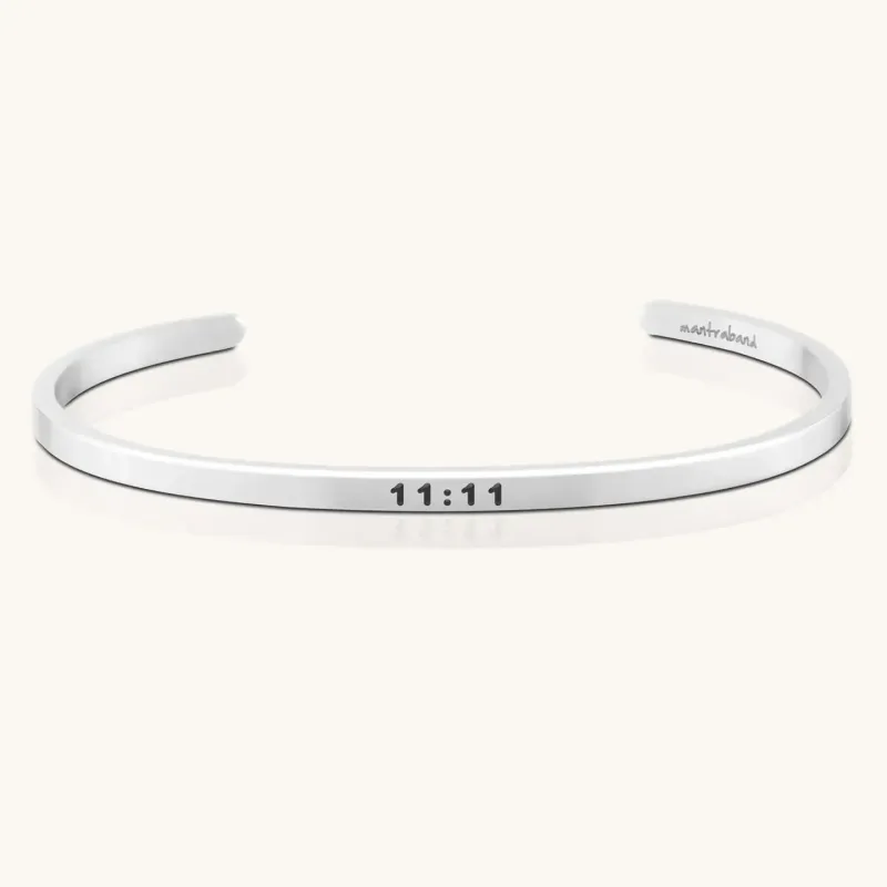 MantraBand 11:11 Silver Bracelet