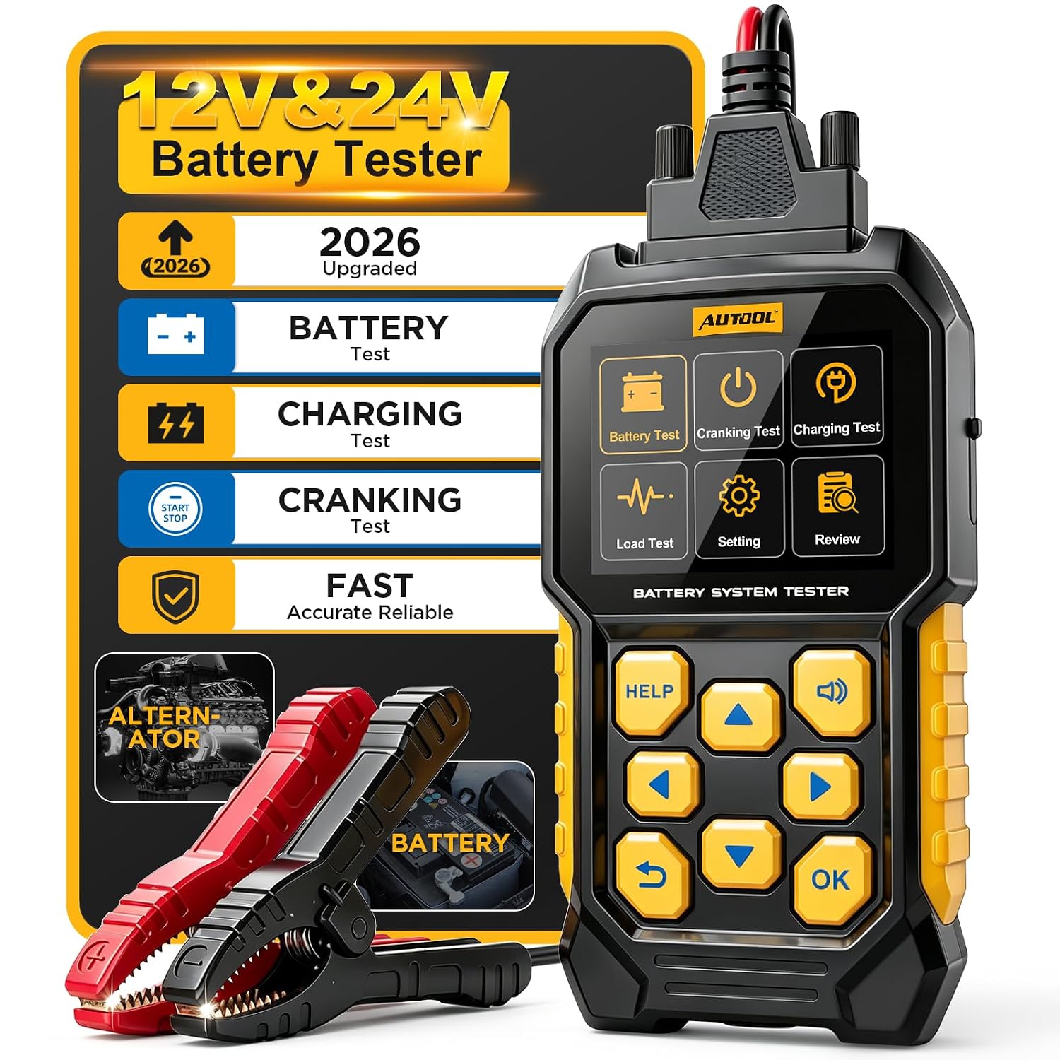 PROBADOR DE BATERÍAS AUTOOL BT460