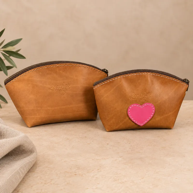 The Leather Makeup Bag