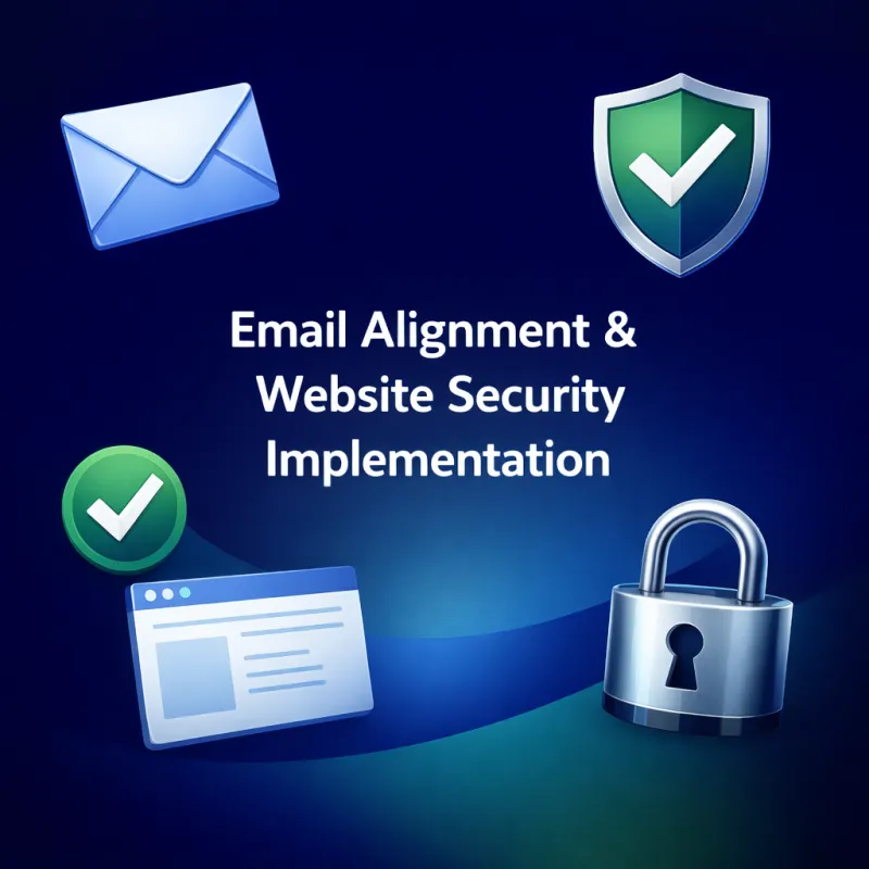 Email Alignment & Website Security Implementation