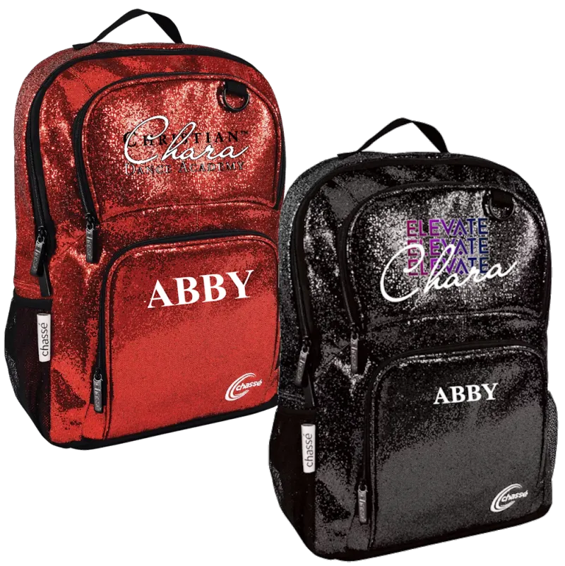 Personalized Chara Glitter Backpack