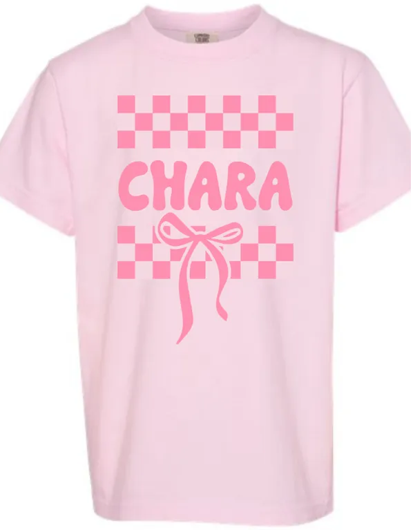 Pink Chara Bow - Puffy Tee