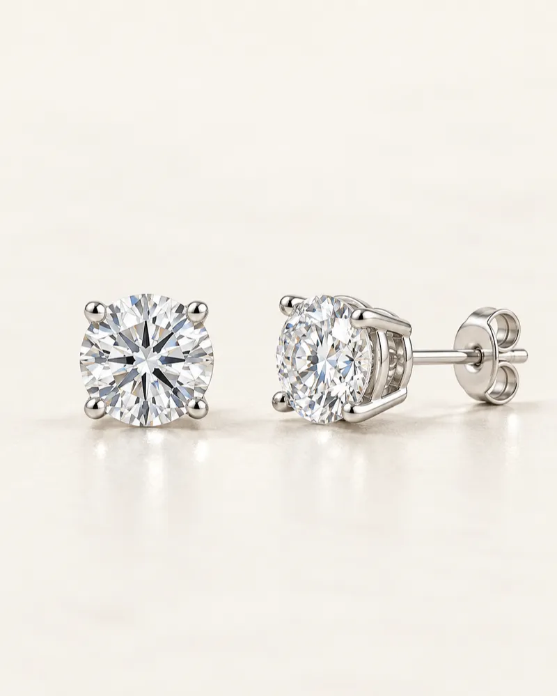 Lab-Grown Diamond Stud Earrings — 1–4 CTW