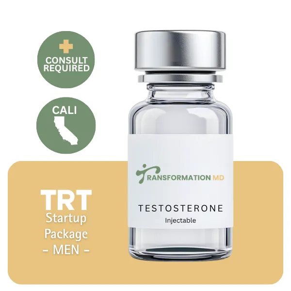 TRT CALI Men's Startup Package 60 days (Consult, Labs, Cypionate 200mg/mL 10mL + Anastrozole 24×1mg)