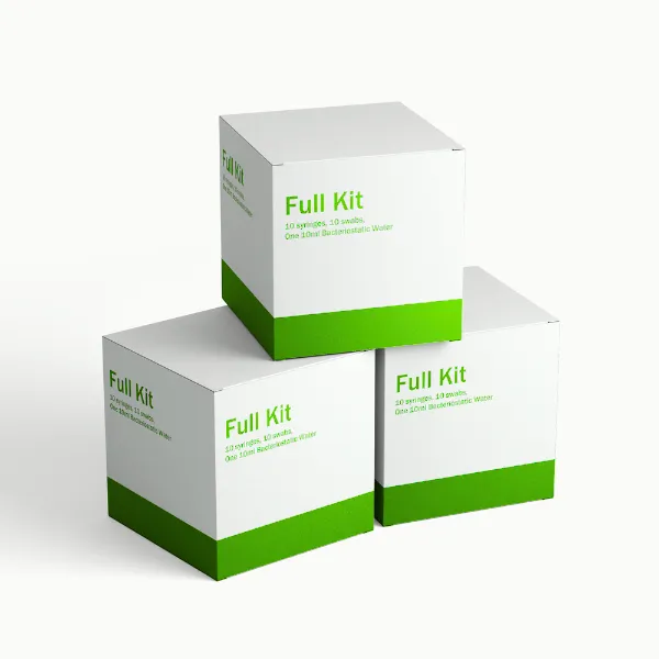 Full Kit (10 syringes, 10 swabs, One 10ml Bacteriostatic Water)
