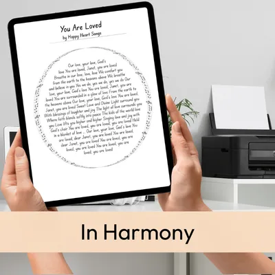Keepsake Digital Lyric Art
