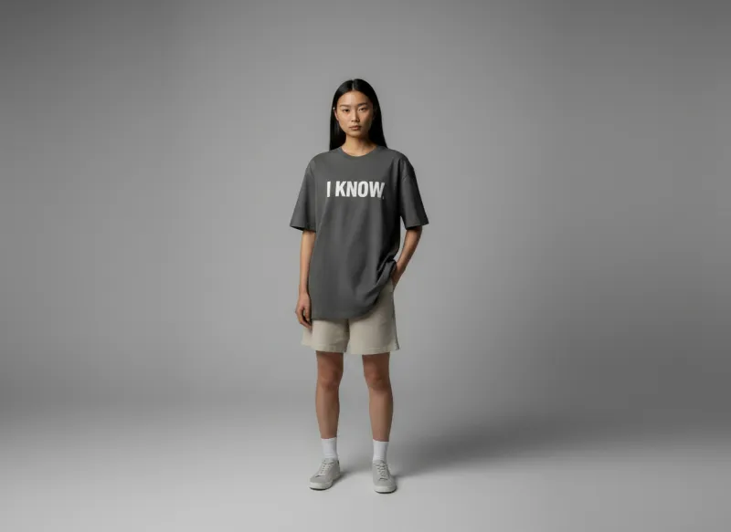 I KNOW T-Shirt - Grey Skies
