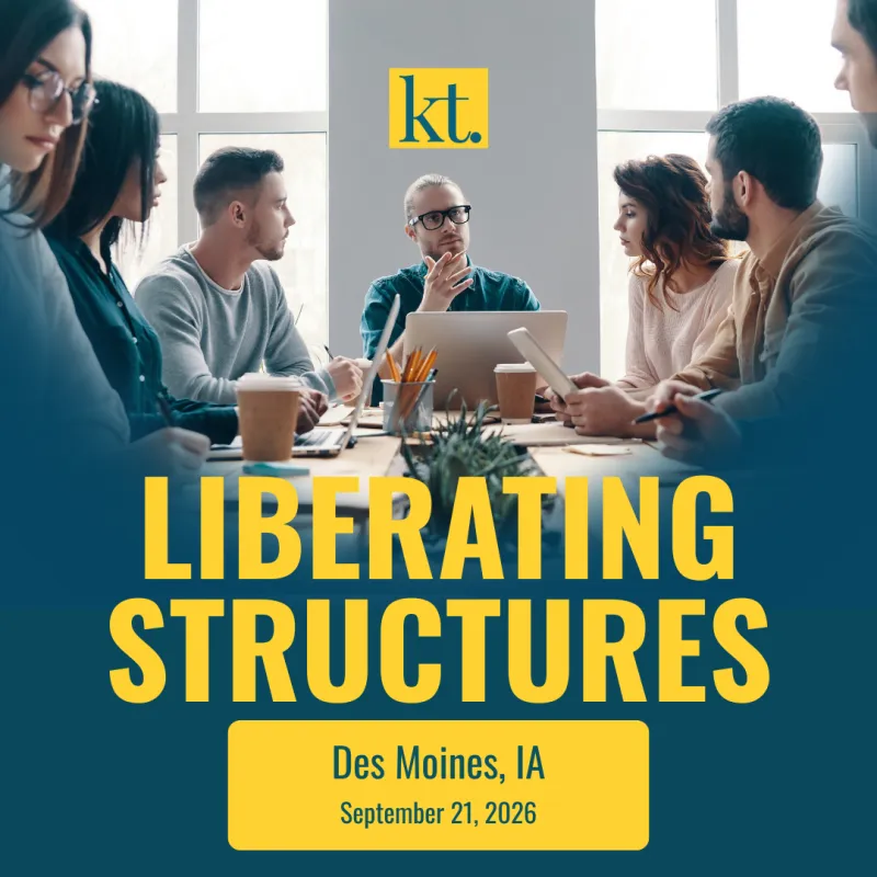 Liberating Structures - Des Moines, IA on September 21, 2026