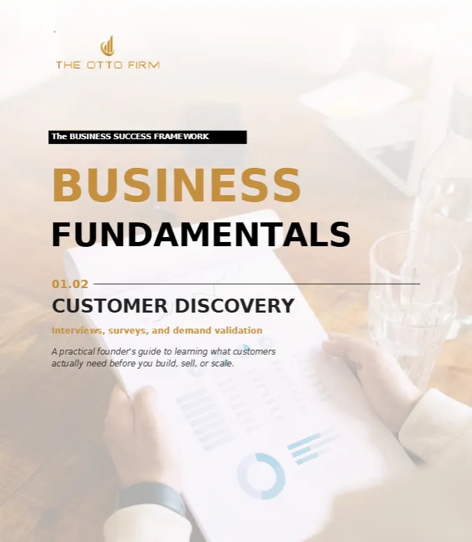 Sample Ebook - Business Fundamentals | Customer Discovery