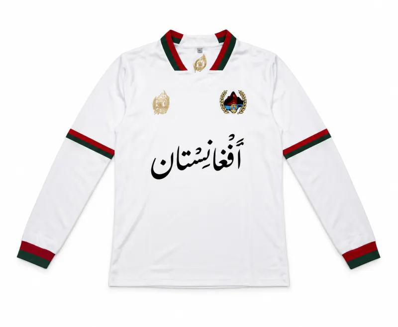Afghanistan Long Sleeve Jersey - White