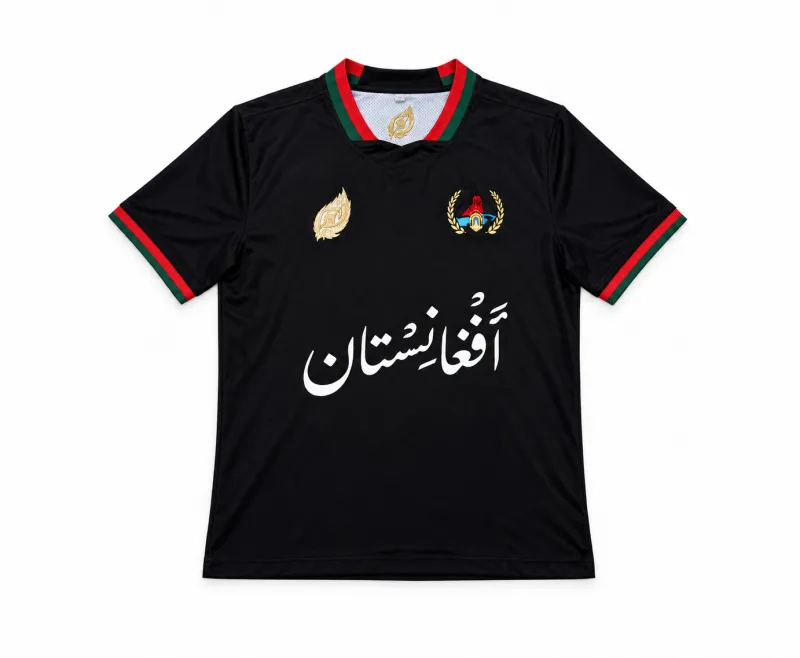 Afghanistan Short Sleeve Jersey - Black