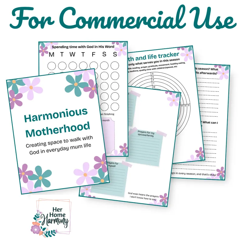 PLR Harmonious Motherhood Planner