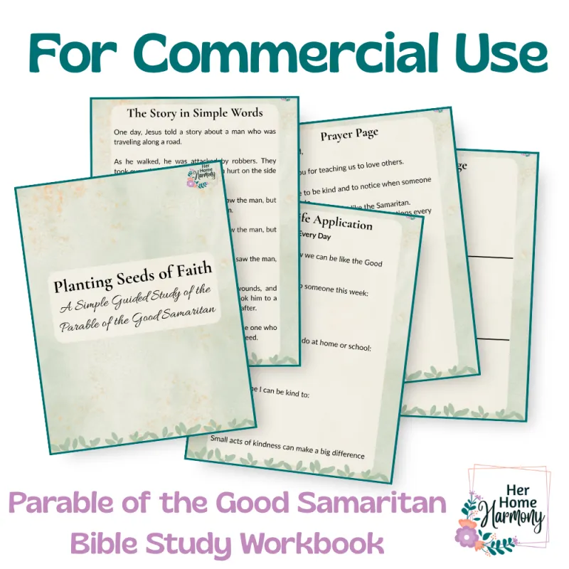 PLR Parable of The Good Samaritan Bible Study Resource Kit