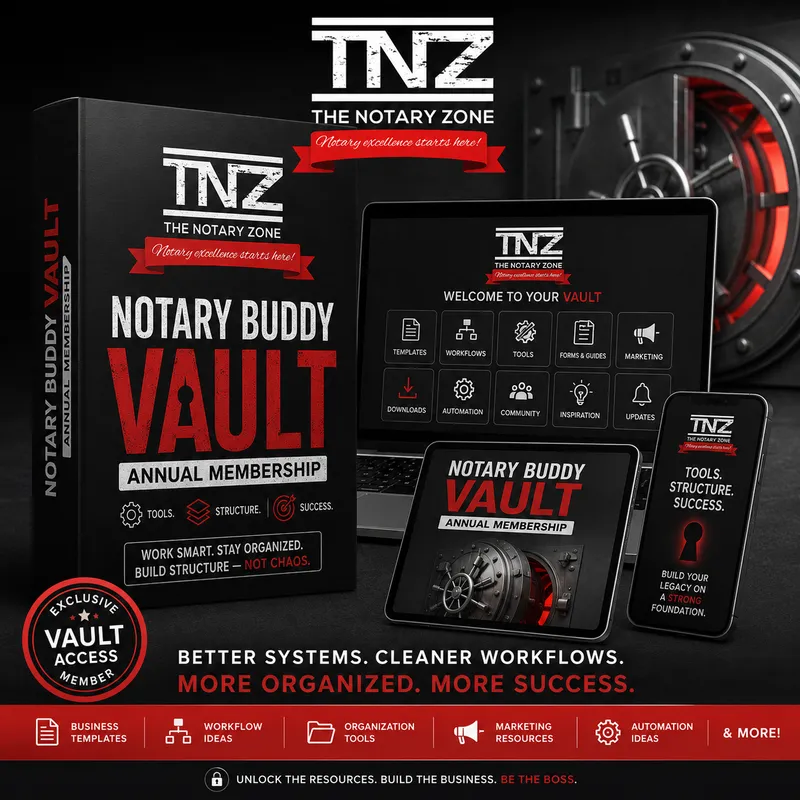 The Notary Buddy Vault – Annual Access