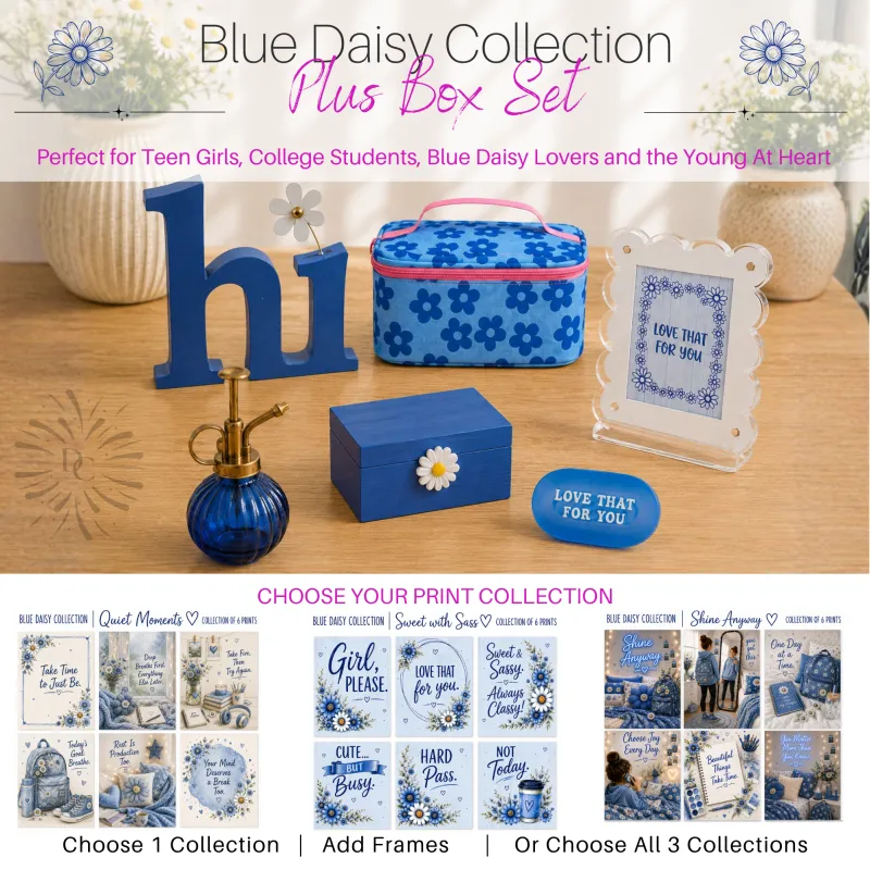 Blue Daisy Plus Set