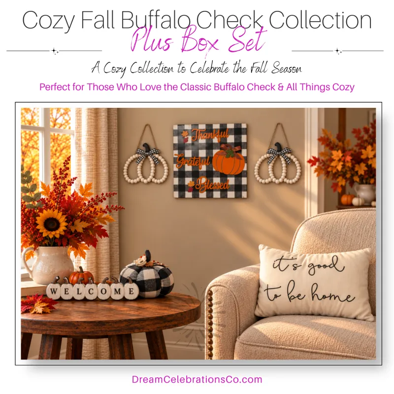 Cozy Fall Buffalo Check Plus Set