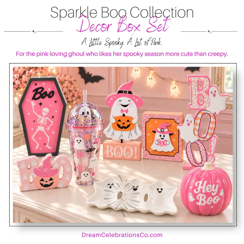 Sparkle Boo Decor Set